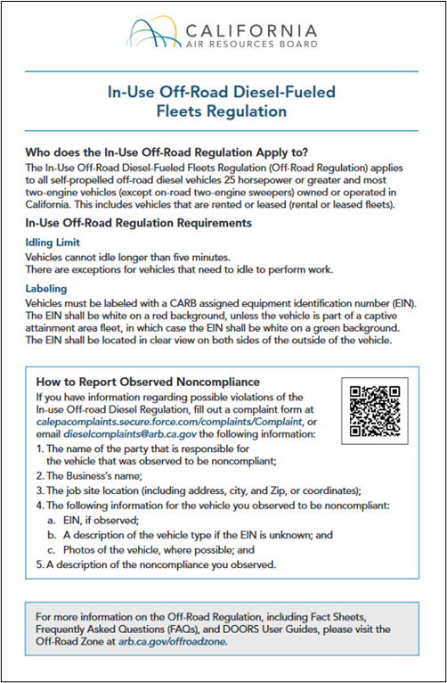 Fact Sheet Contracting Requirements California Air Resources Board